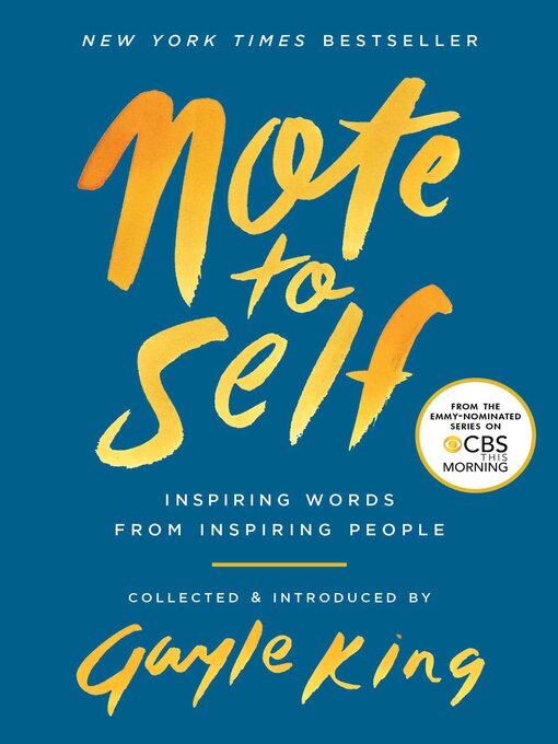 Title details for Note to Self by Gayle King - Wait list